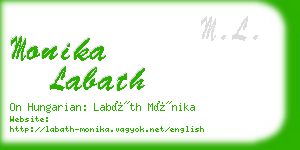 monika labath business card
